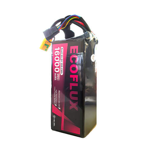 ECOFLUX 16000mAh 22.2V 6셀 20C ~ 25C 방제드론 배터리